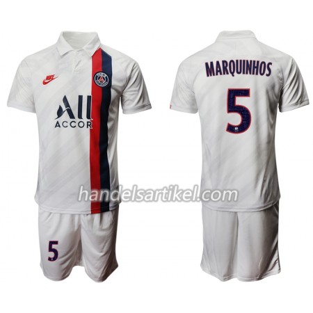 Paris Saint-Germain MARQUINHOS 5 Kinder Ausweich Trikotsatz 2019/20 Kurzarm (+ Kurze Hosen)